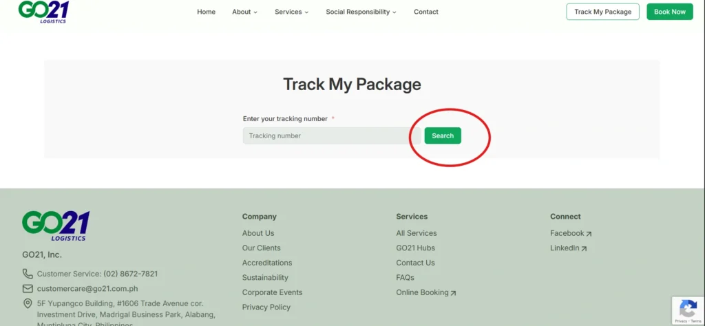 Click the Track Button